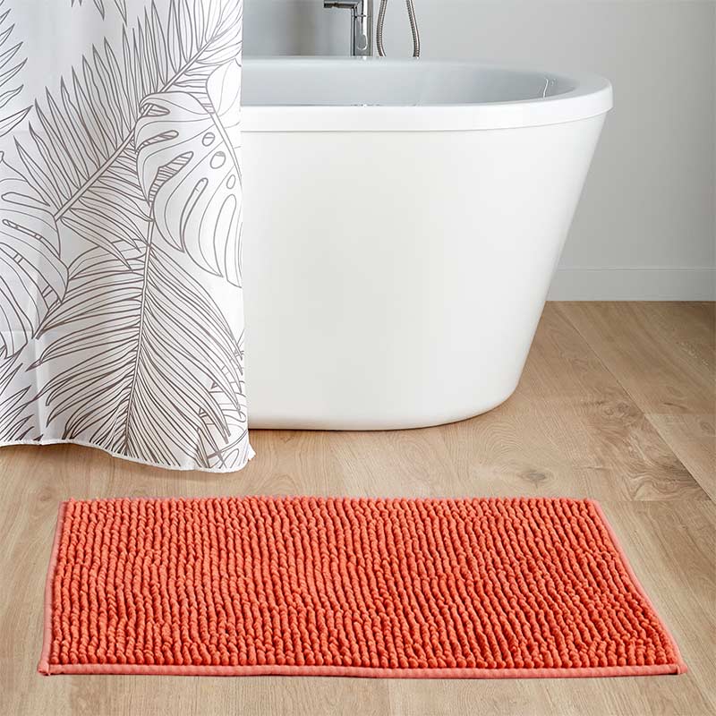 Tapis Salle De Bain Chenille Terracotta X Cm L Incroyable